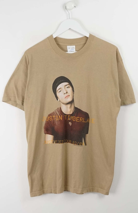 VINTAGE JUSTIN TIMBERLAKE JUSTIFIED TOUR 2003 T-SHIRT (M)