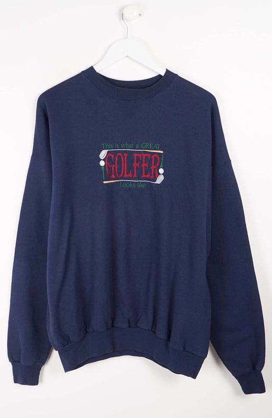 VINTAGE GOLFER SWEATER (L)