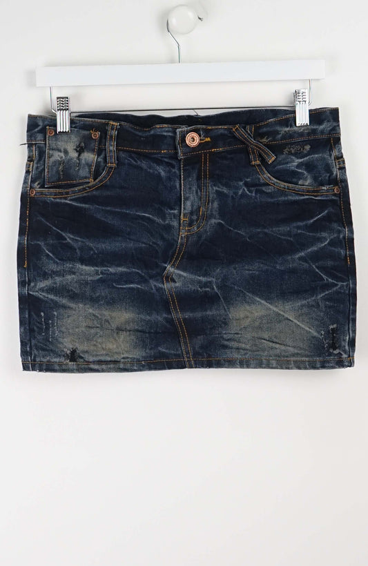 VINTAGE Y2K MINI DENIM SKIRT (M)