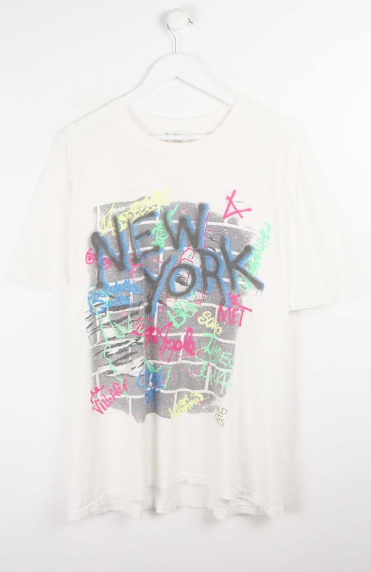 VINTAGE WILD OATS NEW YORK GRAFFITI T-SHIRT (XL)